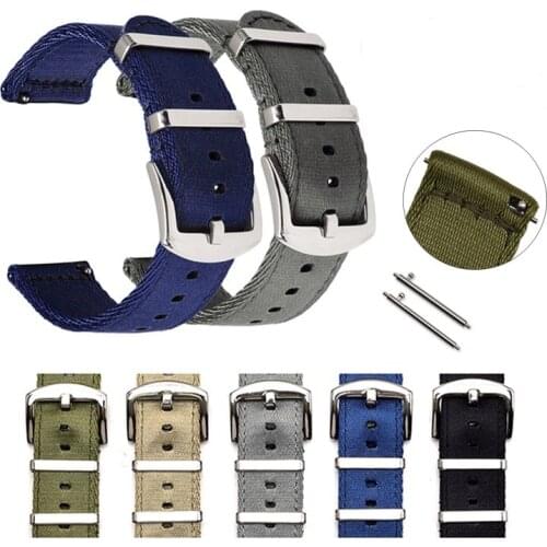 Premium Nylon Watch Sport Strap for DW Watch Samsung S3 S2 Huawei Xiaomi Smart Watch Nato Canvas Universal Bracelet 18 20mm 22mm