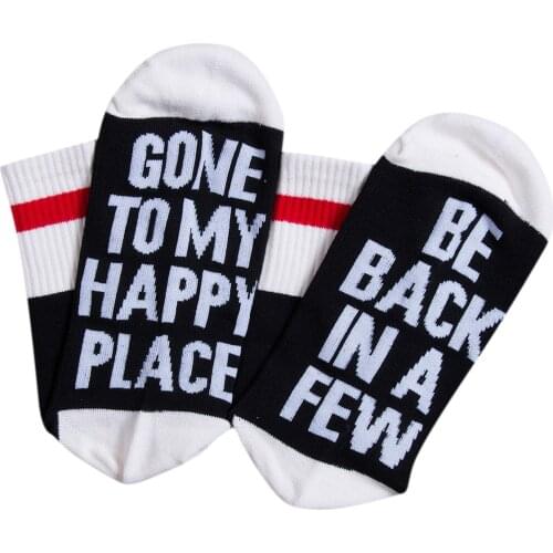 Unisex Crew Socks, Letters Patterns Color Block Over Ankle Socks, Breathable Elastic Wild Fashion Crew Socks