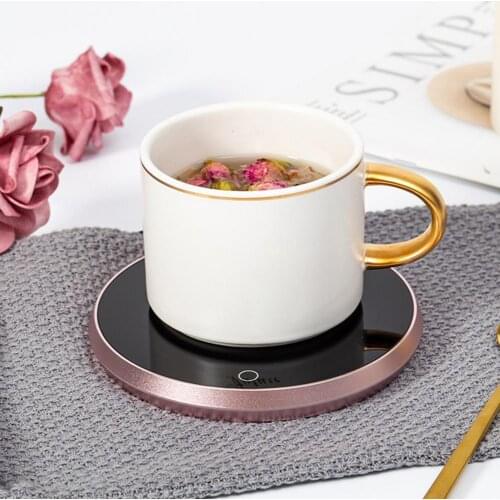 New Coffee Mug Cup Warmer for Home Office Milk Water Heating Pad 2 Constant-temperatures Optional Auto-off Best Gift Idea
