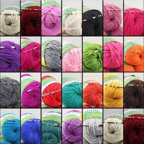 LOT of 1 Balls X 50gr Chunky Thick Soft Wool Hand Yarn Knitting Tangerine 248-yarn A1