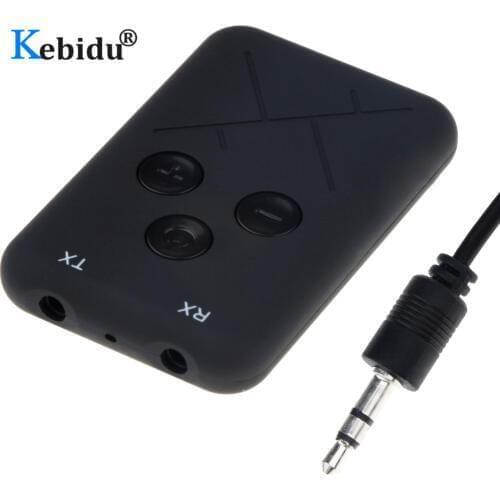 Portable Bluetooth 4.2 Transmitter Wireless Audio Receiver Adapter Mini 3.5mm TV Receiver Stereo Audio Music Adapter for Speaker