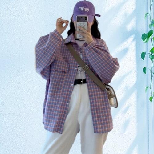 QWEEK Women's Plaid Shirts