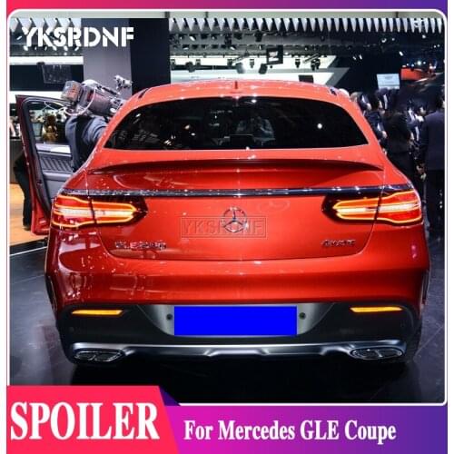 For Mercedes gle coupe Spoiler Benz gle class trunk spoiler High Quality ABS Plastic Spoiler for gle coupe 2016 2017 2018