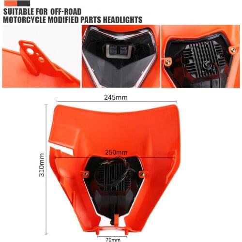 Off-Road Motorcycle Modified Parts Motorcycle Headlamp High Low Light LED Headlamp Daytime Running Lights Motorcycle Headlight