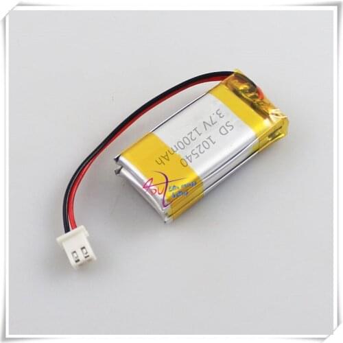 XHR-2P 2.54 3.7V 1200mAh lithium polymer battery 502540*2 102540 electronic dog story machine recorder