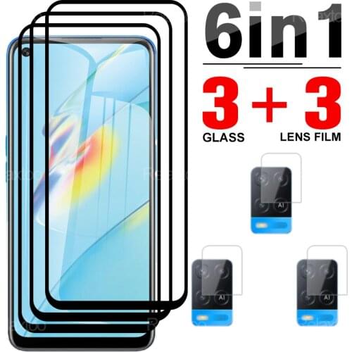 6 in 1 Camera Protector Glass For Oppo A54 A74 4G/5G A74/F19 For OPPO A a 74 54 Protective Phone Safety Screen Full Cover Film