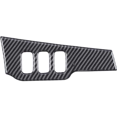 Mirror cover auto mirror accessories Carbon Fiber Headlight Switch Button Sticker Trim Cover Fit for Mitsubishi Lancer