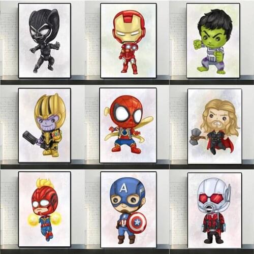 Marvel Avengers Diamond Painting 5D Superhero Movie Diamond Embroidery Full Mosaic Cross Stitch Kits Gift Home Decor