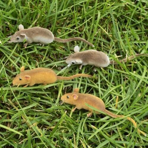 Clay Animal Mouse Lawn Figurine Spoof Toys DIY Micro Landscape Ornament Patio Yard Decor