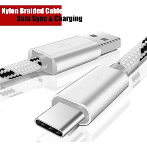 USB Braid Charger line Fast charging cable for LG Q Stylo 4 Q8 Q9 Q7 G6 plus Q8S V35 V50 V40 G7 Thiq Fit g5 v20 Type C Adapter