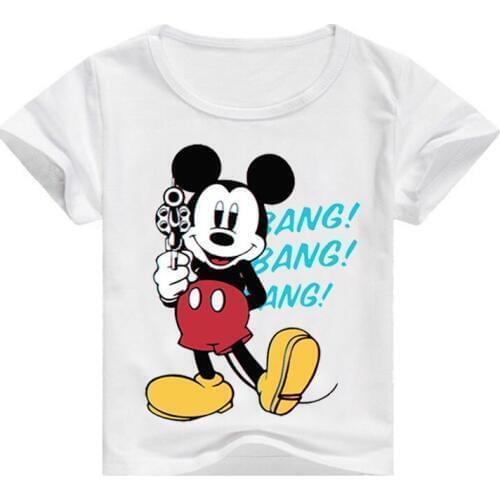 Summer Baby Boys Clothes Cotton Short Sleeve T-Shirts Children Cartoon Mickey Kids Girl Clothes Toddler Tees Top Casual Shirts