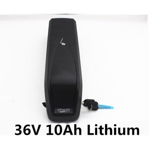 Li-ion portable rechargeable lithium battery pack 36V 10Ah for electric bike bicycle e-bike mountain bike fat bike+charger