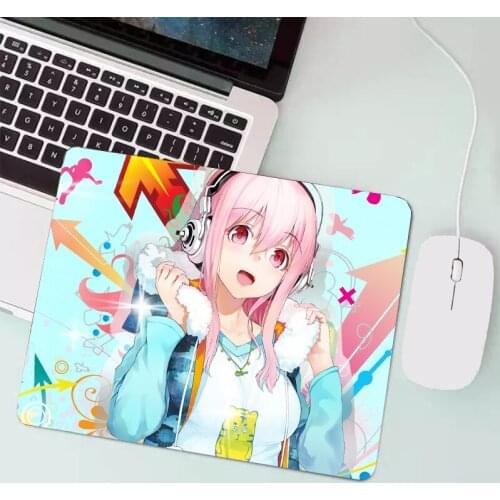 Small anime sexy pink mouse pad player cute kawaii XL player keyboard mouse pad rubber edging fashion big-name laptop mouse pad