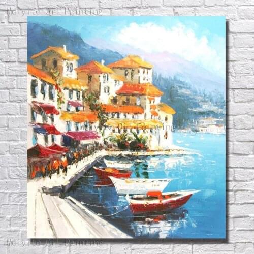 Wall Art Hand Painted Oil Painting On Canvas Beautiful Landscape Oil Painting Canvas Paintings for Living Room Wall no Framed