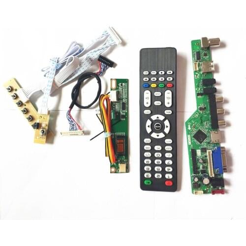For IAUX14 IAUX14K HDMI-Compatible VGA USB AV RF T.V56 drive board LVDS 1CCFL 30Pin keyboard+Remote+Inverter LCD monitor