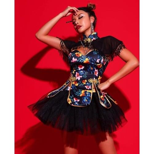 Sexy Jazz Dance Clothes For Adult Gogo Dance Costume Women Birthday Outfits DJ DS Wear Stage Costume E-Girls Clothing DL6825