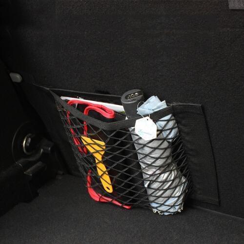 Car Trunk Mesh Net Storage Bag Door Seat Hook Loop Bag For Mini Cooper JCW Smart fortwo forfour Interior Accessories