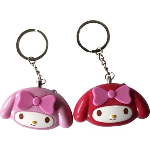 Cute Mini Self Defense Keychain Alarm Super Loud Personal Security Alarm Anti-Attack Emergency Alarm Keyring For Women Kids
