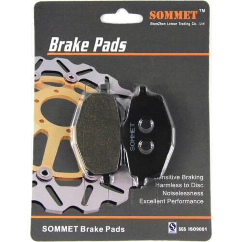 SOMMET Motorcycle Front & Rear Brake Pads Disks 1 pair for Yamaha DT 125 R / RE (88-04) DT125R DT125 LT101