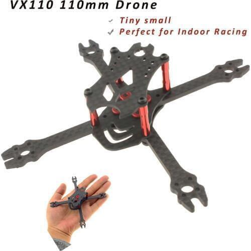 VX110 110mm Wheelbase Carbon Fiber Frame 2.5 Inch 2030 Propeller for Indoor Micro FPV Racing Drone Quadcopter