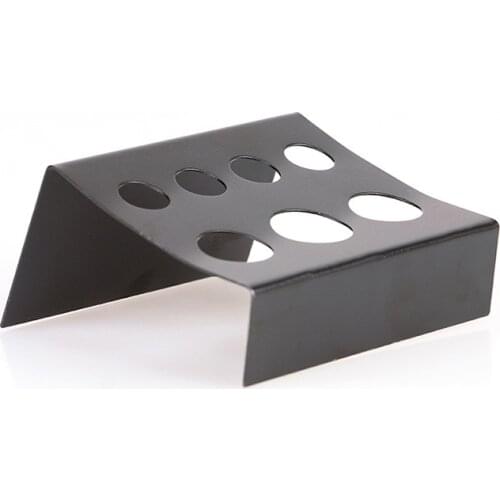 High Quality Professional Black Stainless Steel Tattoo Cup Bracket Pigment Cap Holder Stand 7 Holes Supply Wholesale