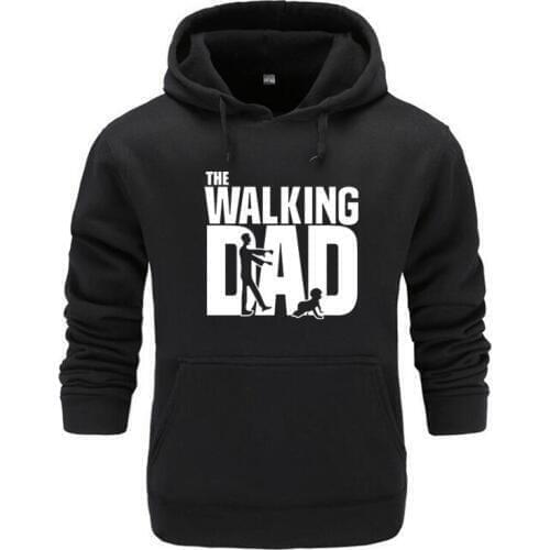 The Walking Dad hoodies Men Hip Hop Fashion Streetwear Hoodie Trend Sweatshirt Hip Hop Black Hoodie Male Plus Size M-XXXL