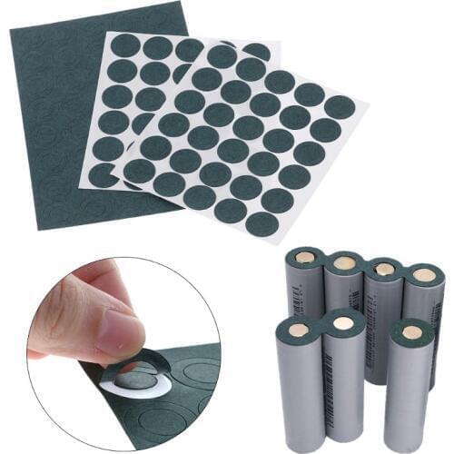 100Pcs 1S 18650 Battery Insulation Gasket Barley Paper Li Cell Insulating Glue Patch Suitable for 18650 battery Anode point