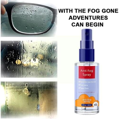 2pcs Anti-fog Spray Prevents Cleaner Glass 60ml Mirrors Car Fogging Glasses For Glass Window I1W5