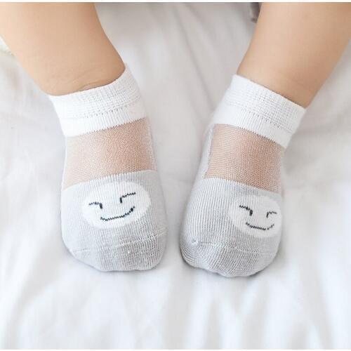 3 pairs/lot Mesh Thin Cotton Baby Socks Nothing Bone Relent Baby Socks Short Boat Socks Children Socks 0-1-3-5 Year