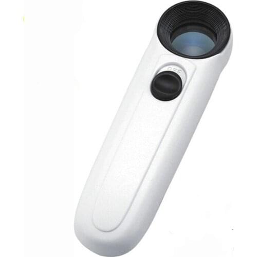 40X Hd Handheld Magnifying Glass With LED Light Source For Mobile Phone Maintenance Watch repair