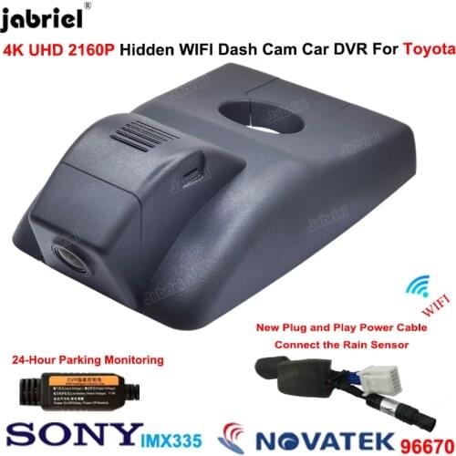 4K Wifi Car Dvr Dash Cam Camera 24H For Toyota Rav4 XA50 for Toyota Rav4 LE XLE Premium for Toyota Wildlander for Suzuki Across