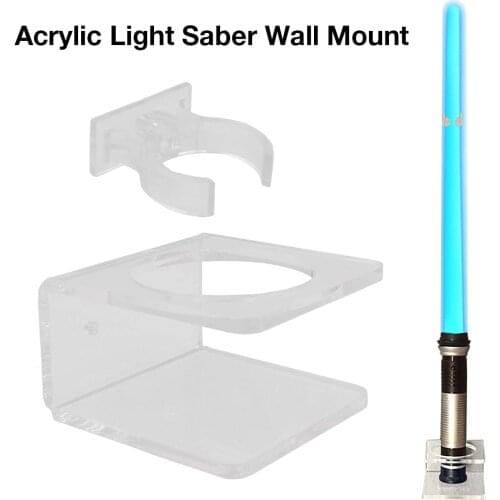 Acrylic Clear Light Saber Vertical Wall Mount Display Rack Wall Holder Lightsaber Display For Home Decoration Rack