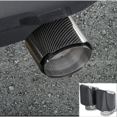 Car Tail Pipes Exhaust Pipe Silencer Frame Cover For Toyota RAV4 RAV-4 2019 2020 2021 Muffler Modification Car Decoration