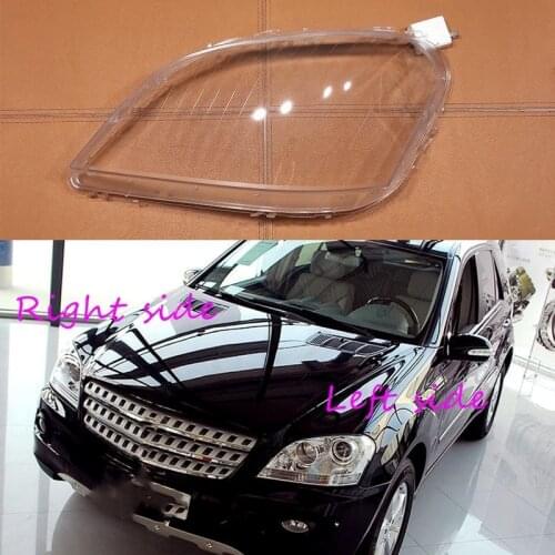 Car Headlight Lens For Mercedes-Benz M-Class W164 2005 2006 Headlamp Cover Car Replacement Front Auto Shell Cover