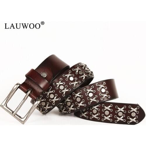 Free Shipping,Top Natural 100% cow leather buckle belt.New brand genuine leather punk rivet belts,mens metal motor biker belt