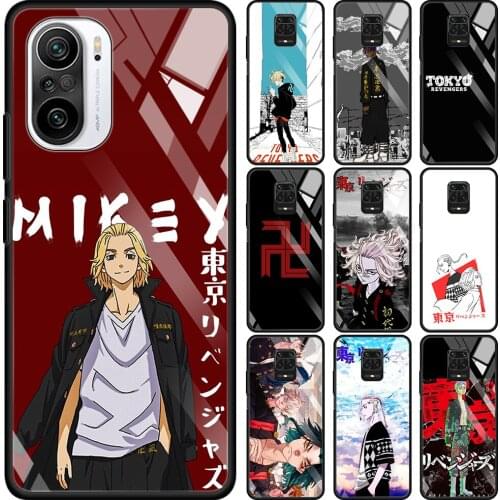 Tokyo revengers Transparent Glass Case For Redmi Note 9S 9 8 Pro 8T 7 9C 9S 6A 10 K40 K30 9T 8A Bumper