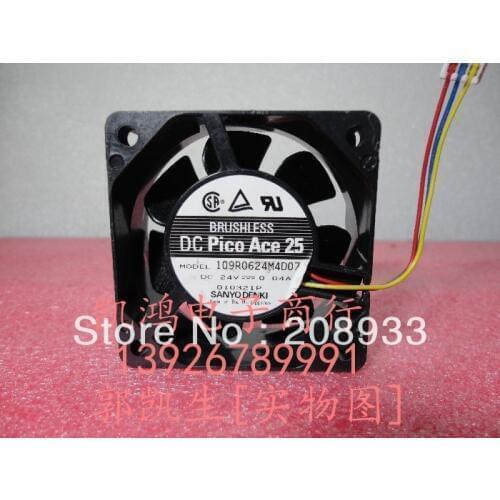 For SANYO For SANYO 109R0624M4D07 24V 0.04A 6025 inverter 6401 printer fan+cooling fan