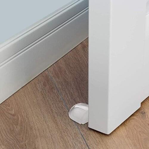 Door Stopper No Need Punch Transparent Self Adhesive Door Holder Door Stop For Home Protect Walls And Furniture Accessories