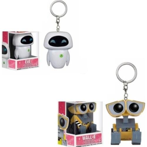 Pocket Keychain Eve Wall-e Collection Toys for Children Christmas Gift