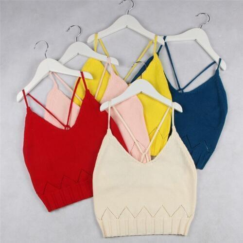 Toddler baby girl camisole kids girls knitted vest halter tops children sun-top knit vest spring autumn