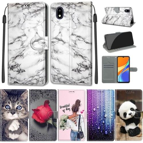 Flip Leather Wallet Phone Case For ZTE Blade A3 2020 Card Holder Stand Book Cover For ZTE Blade A3 2020 Marble Simple Pattern