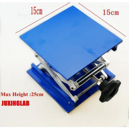 Laboratory Aluminum Oxide Laboratory Jack Lifting Platform, 15x15x25cm 6'x6'Lift lab Jack Support Platform jack