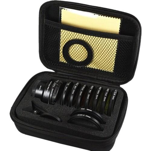 Hot TTKK 12-In-1 Phone Lens Set,Anti-Distortion,Wide-Angle,Macro,CPL Polarization,Light Reduction,Gradient Filter,For SLR Camera