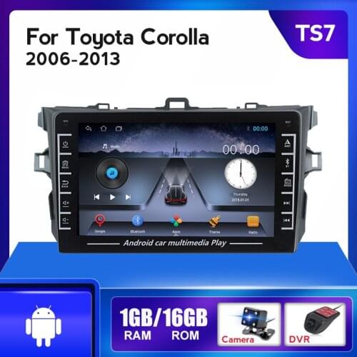 9" 2 Din Android IPS Car Radio Multimedia Video Player For Toyota Corolla E140/150 2006-2013 GPS Navigation Head Unit Stereo SWC