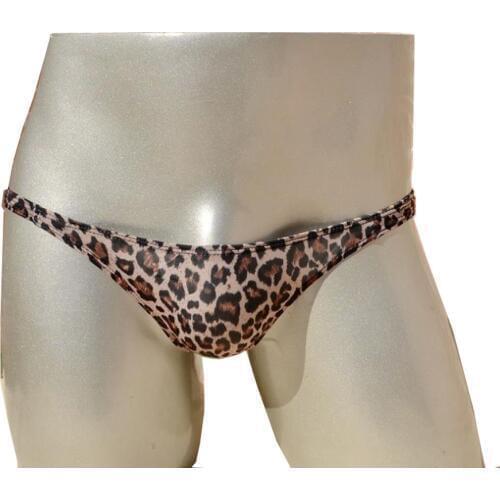 Mens sexy briefs Male Leopard underpant Underwear men bikini