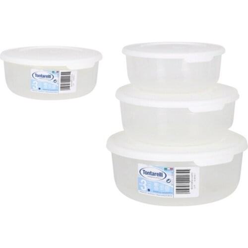 Set of 3 lunch boxes Tontarelli (0,5 - 1 - 2 L)