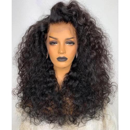 180 Density 26Inch Deep Wave Glueless Red Curly Lace Front Hair Wigs Water 99J Women Synthetic Frontal Wig Plucked Daily Wig