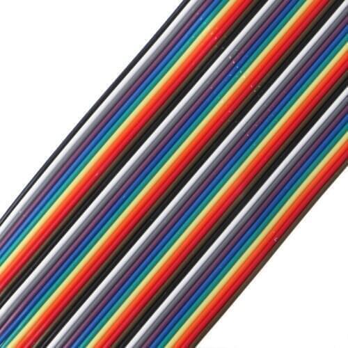 High Quality 40Pcs Cables M-F/M-M/F-F Jumper Breadboard Wire Colorful GPIO Ribbon for DIY Kit