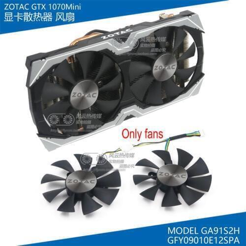 New Original for ZOTAC GTX1070 GTX1060 MINI Graphics card cooling fan GFY09010E12SPA GA91S2H