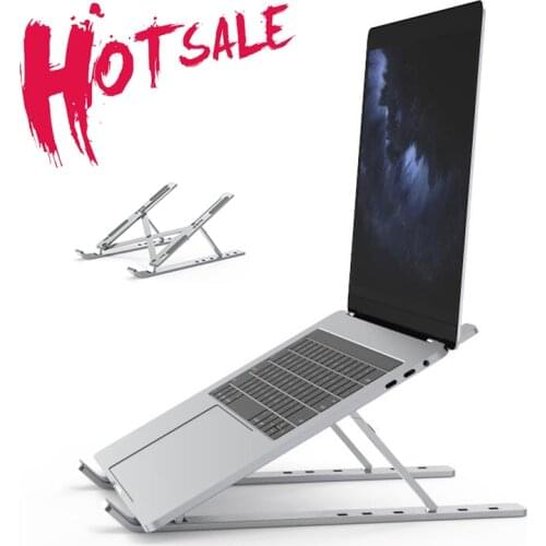 Portable Laptop Stand Aluminium Foldable Notebook Support Laptop Base Macbook Pro Holder Adjustable Bracket Computer Accessories